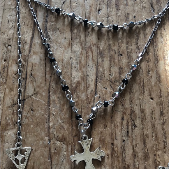 Free People Delicate Rosary Locket Layer Necklace - Picture 6 of 6